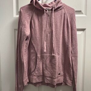 Prana Mauve Thermal Hooded Sweater